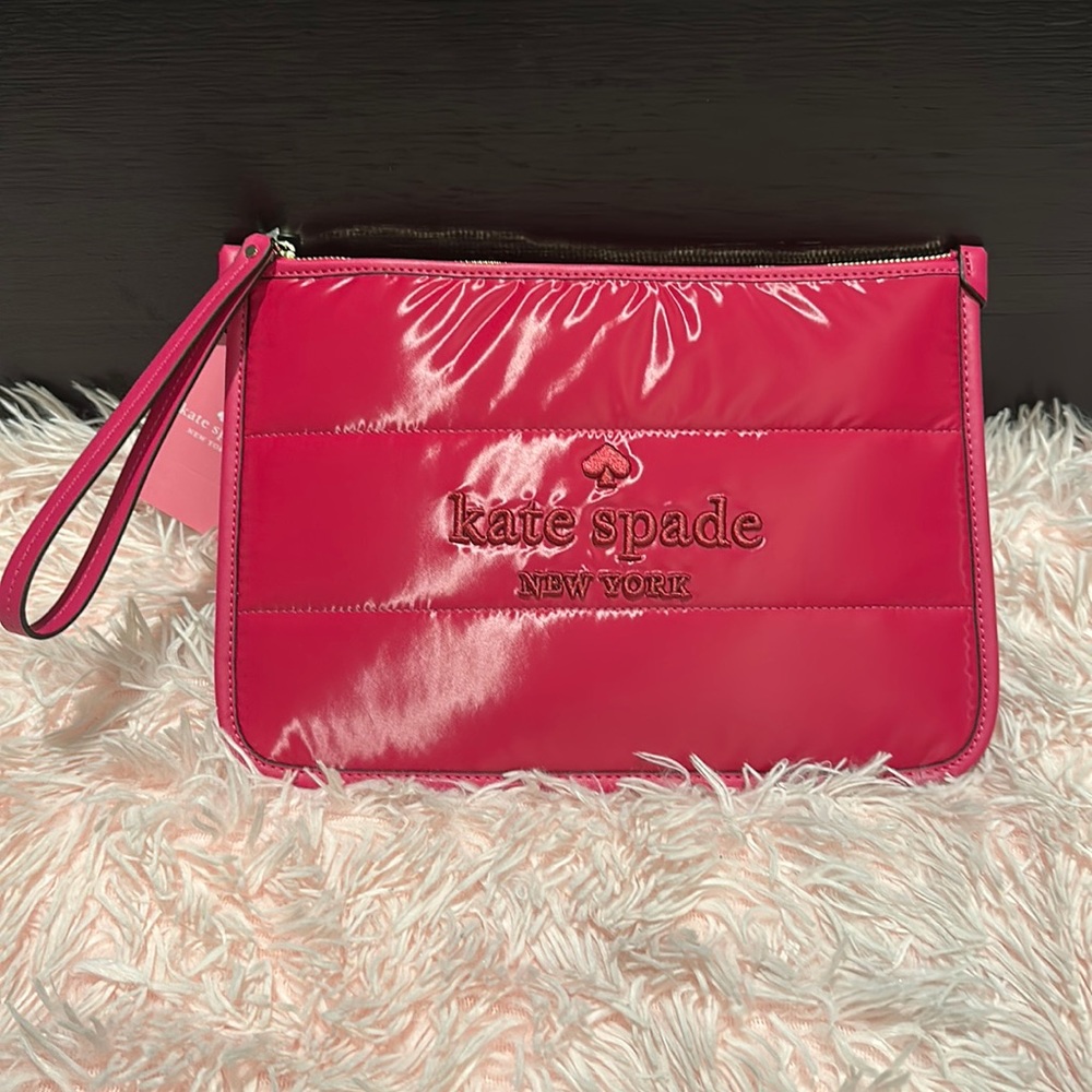 Kate Spade Ella puffy wristlet